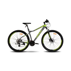 Велосипед 27.5" VNC MontRider A5 grey (shiny)/lime (matt) 2025